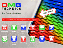 Tablet Screenshot of dmbtechnics.com